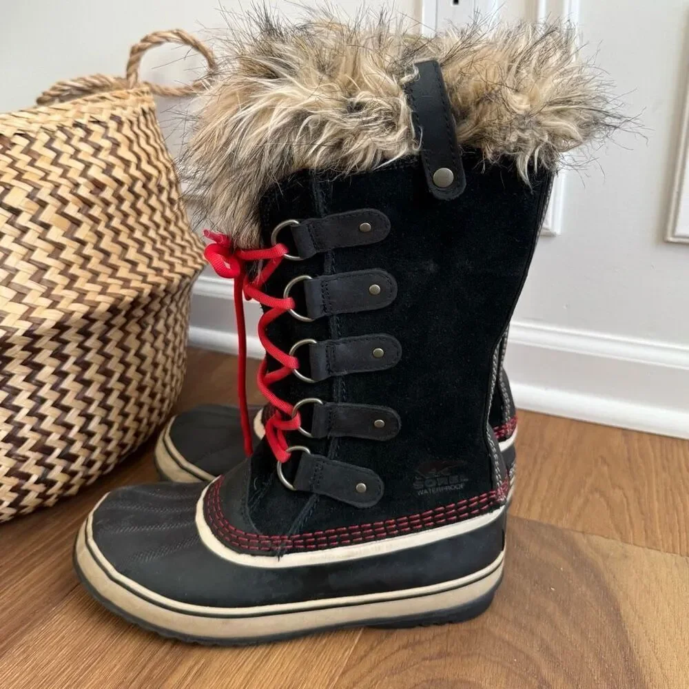 Sorel Joan of Arctic Waterproof Boots NL1540-011 $240 Black 7.5